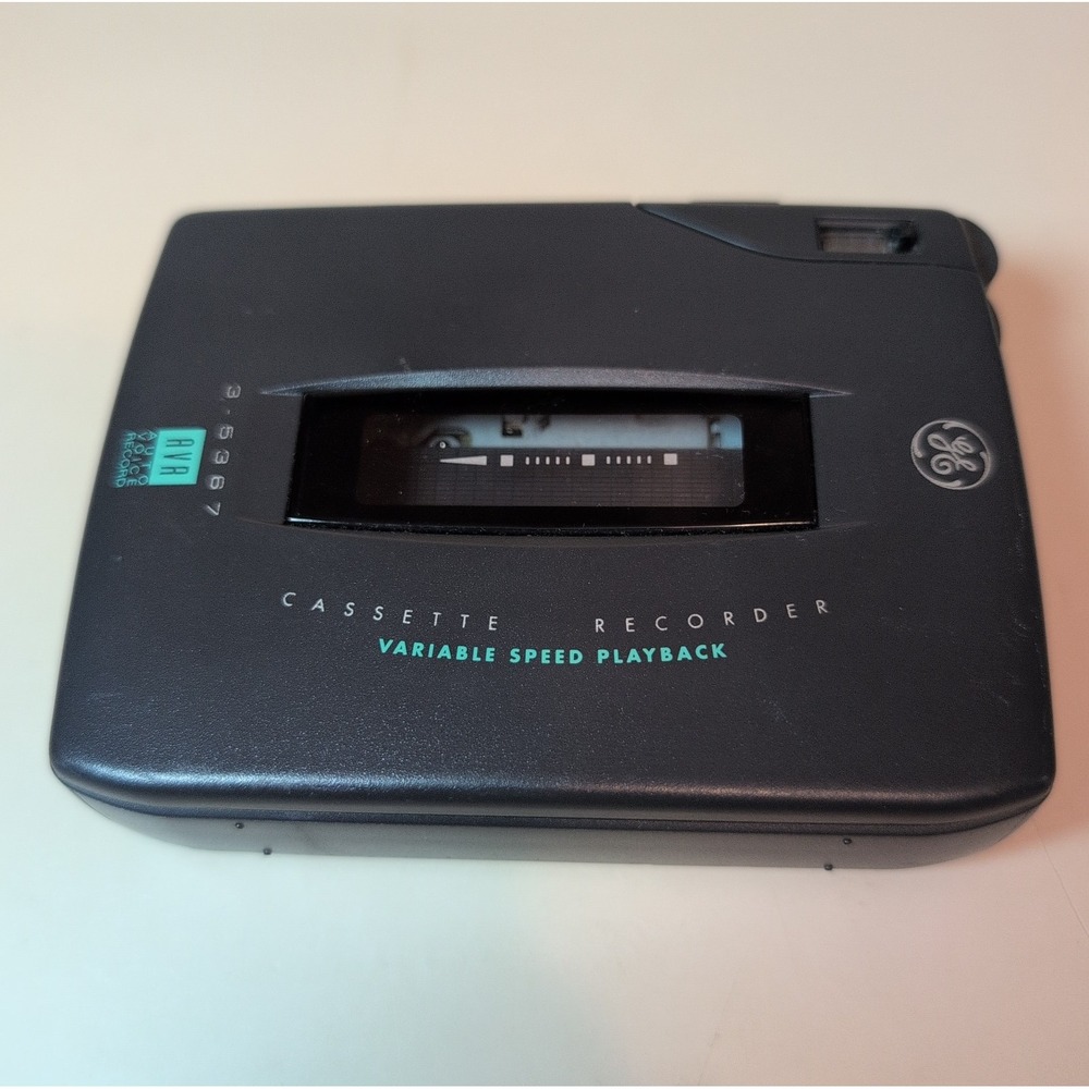 General Electric Cassette Player/Recorder 3-5367 AVR Variable Speed Playback